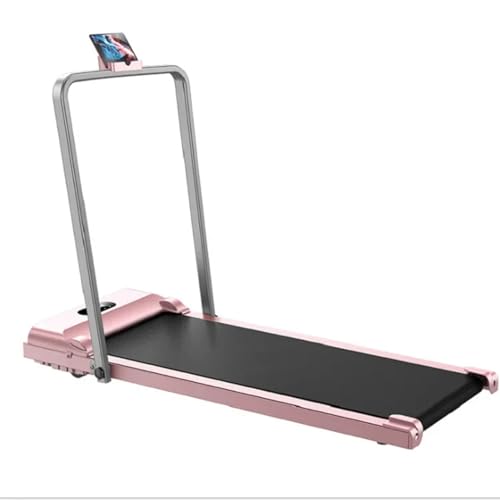 PMVRTHQV 2 in 1 Foldable Treadmill, Compact Walking Pad Foldable for Home and Office Slim Portable Home Fitness Equipment,Rosa von PMVRTHQV
