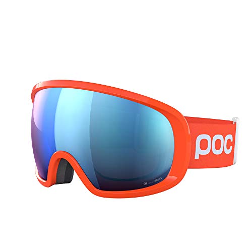 POC Fovea Clarity Comp - Optimale Skibrille für den Wettkampf, Moldanite Green/Spektris Blue von POC