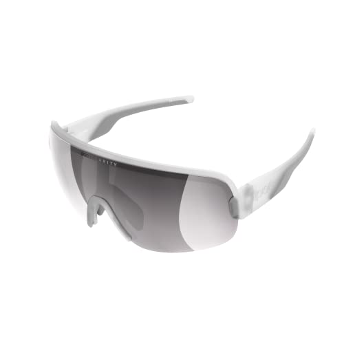 POC AIM Sonnenbrille - Sportbrille mit extra großen Brillenglas für maximales Sichtfeld für Straßen und Off-Road-Touren, Transparant Crystal von POC