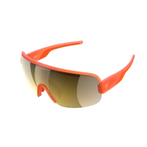 POC AIM Sonnenbrille - Sportbrille mit extra großen Brillenglas für maximales Sichtfeld für Straßen und Off-Road-Touren von POC