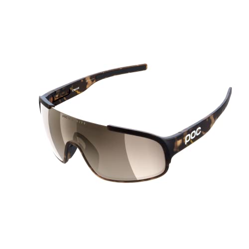 POC Crave Sonnenbrille - Sportbrille mit einem leichten, flexiblen und strapazierfähigen Grilamid-Rahmen ideal für jede sportliche Herausforderung,Tortoise Brown,Einheitsgröße von POC
