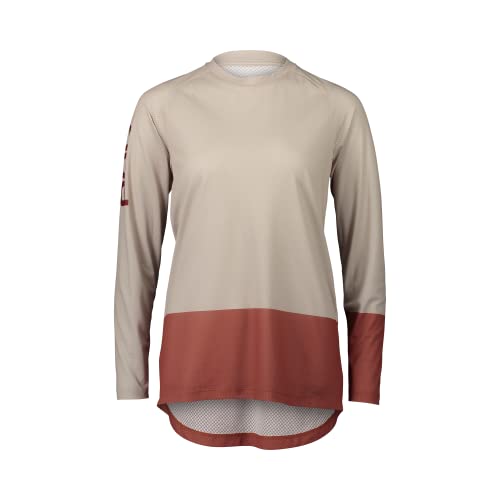 POC Damen W's Mtb Pure Ls Jersey T-Shirt, Light Sandstone Beige/Himalayan Salt, L von POC