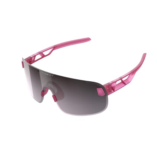 POC Elicit Sonnenbrille - Leichte und rahmenlose Sportbrille für hervorragenden Schutz und top Performance-Eigenschaften, Actinium Pink Translucent von POC