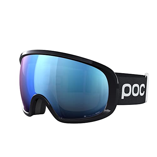 POC Fovea Clarity Comp + - Optimale Skibrille für den Wettkampf, Uranium Black/Spektris Blue von POC