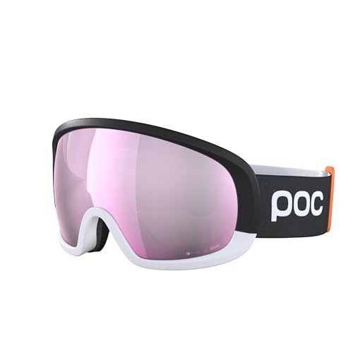 POC Fovea Mid Clarity Comp - Optimale Skibrille für den Wettkampf, Uranium Black/Clarity Comp Low Light von POC