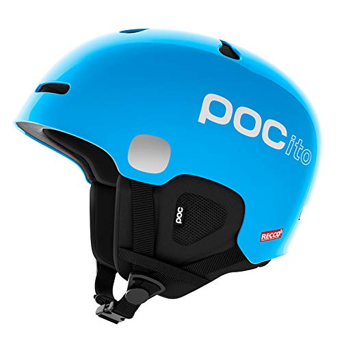 POC POCito Auric Cut Spin Helmet, Fluorescent Blue, Medium/Large von POC