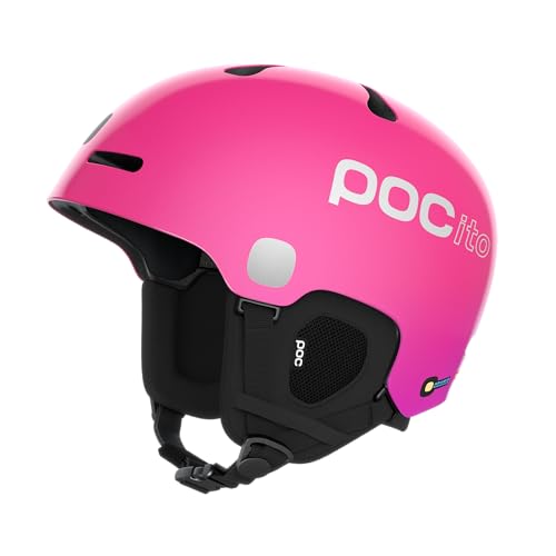 POC POCito Fornix MIPS - Leichter und sicherer Ski- und Snowboardhelm für Kinder mit NFC Chip, Fluorescent Pink, M-L (55-58cm) von POC