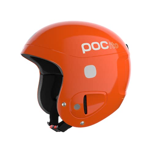 POC POCito Skull - Sicherer Kinderskihelm für Rennen, Fluorescent Orange, XS-S (51-54cm) von POC