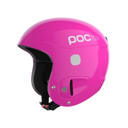 POC POCito Skull - Sicherer Kinderskihelm für Rennen, Fluorescent Pink, XS-S (51-54cm) von POC