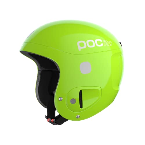 POC POCito Skull - Sicherer Kinderskihelm für Rennen , Fluorescent Yellow/Green, XS-S (51-54cm) von POC
