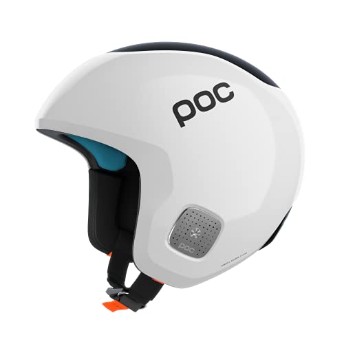 POC Skull Dura Comp SPIN - Sicherer Skihelm für einen optimalen Schutz bei Rennen, FIS zertifiziert, Hydrogen White, XL-XXL (59-62cm) von POC