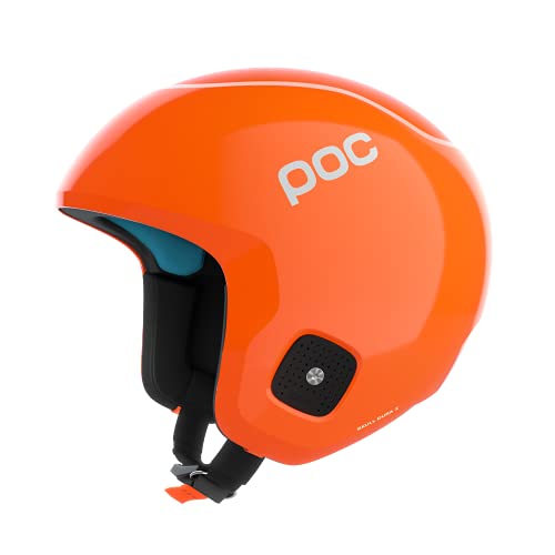 POC Skull Dura X SPIN - Sicherer Skihelm für einen optimalen Schutz bei Rennen, FIS zertifiziert, Fluorescent Orange, XS-S (51-54cm) von POC