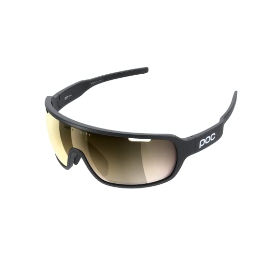POC Do Blade Sonnenbrille - Die Sportbrille bietet optimale Sicht bei allen Bedingungen,Uranium Black,Einheitsgröße von POC