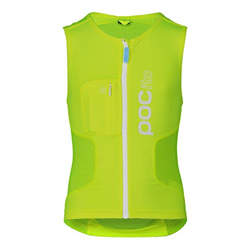POC POCito VPD Air Vest - Sicherer und bequemer Rückenprotektor für optimalen Schutz für Kinder, Fluorescent Yellow/Green, S von POC