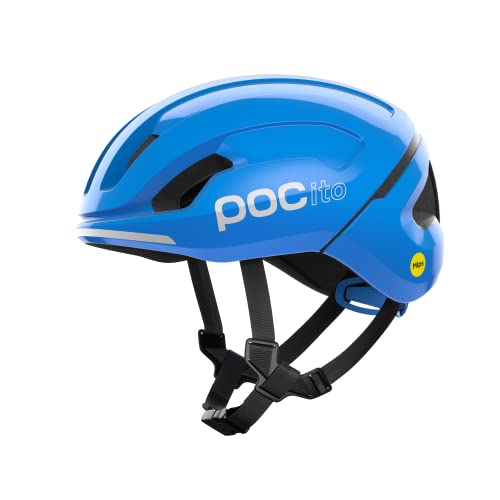 POC POCito Omne MIPS Fahrradhelm für Kinder mit MIPS-Rotationsschutz und fluoreszierenden Farben für gute Sichtbarkeit, Small ( 51-56 cm ) von POC