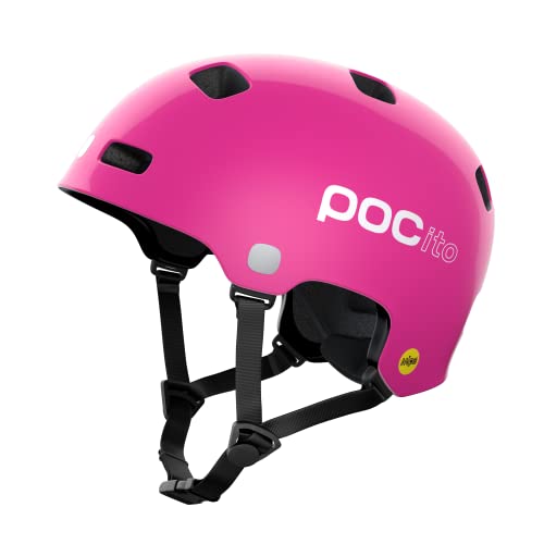 POC POCito Crane MIPS Fahrradhelm für Kinder mit bewährtem Schutz, MIPS-Rotationsschutz und fluoreszierenden Farben für gute Sichtbarkeit von POC
