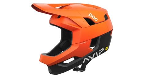 poc otocon race mips helm orange schwarz matt von POC