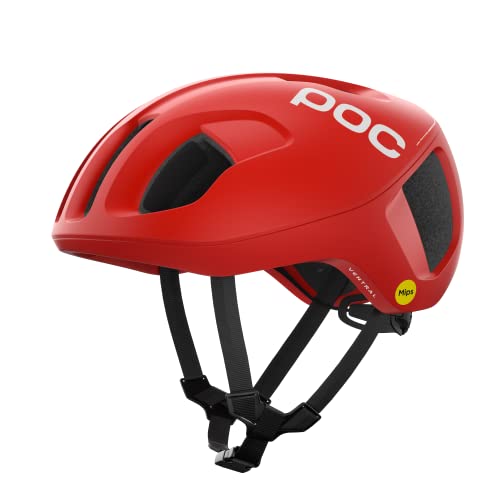 POC Ventral MIPS Fahrradhelm - Aerodynamische Leistung, Sicherheit und Luftdurchlässigkeit arbeiten zusammen für einen optimalen Schutz, Prismane Red Matt von POC