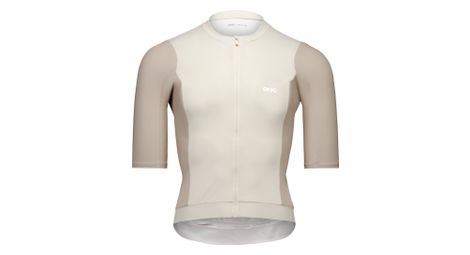 poc cadence kurzarm trikot weis grau von POC