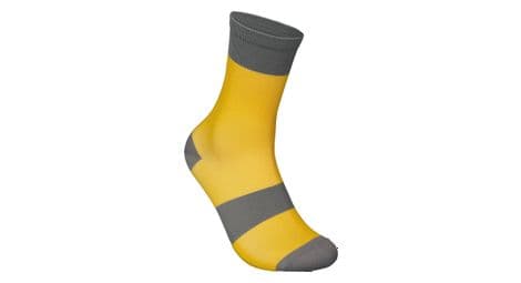 poc essential mtb kindersocken gelb grau von POC