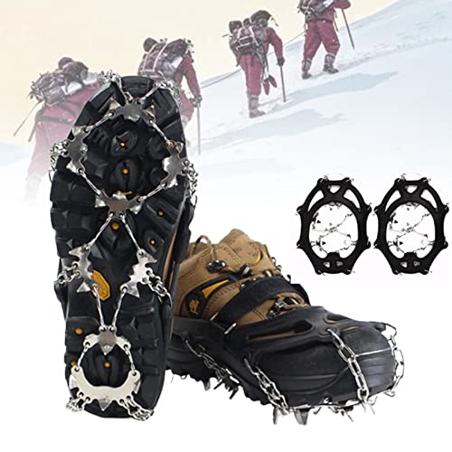 24 Winterspikes, verschleißfeste und rutschfeste Traktionsstollen aus Edelstahl, leicht zu tragen, geeignet für Stiefel und Schuhe von POCDOKYZ