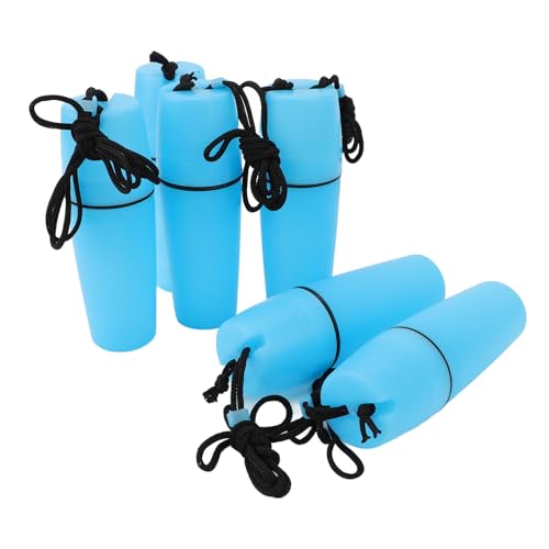 POENVFPO 6PCS Kajak-Behälterflasche, wasserdichte Tragbare Trockenkanister-Kajak-versiegelte Flasche mit Hakenseil Zum Tauchen, Schnorcheln, Surfen (Blue) von POENVFPO