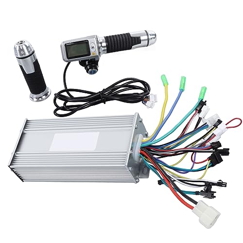 POENVFPO Elektrofahrrad-Umrüstsatz, 36/48 V 1000 W Controller-LCD-Display-Kit mit Geschwindigkeitsregelungs-Gasgriff von POENVFPO