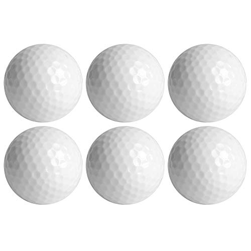 POENVFPO Im Dunkeln Leuchtende Golfbälle, 6 Stück, LED-Leuchtgolfball aus Synthetischem Gummi für Nachtgolf und Wassergolf, 3 (Blue) von POENVFPO