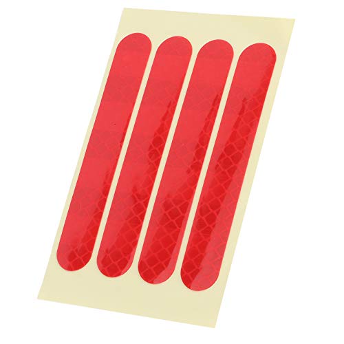 POENVFPO Reflektierendes Klebeband, Reflektierender Aufkleber für Elektroroller, Reflektierender Radaufkleber für G3, Zubehör für Elektroroller, Roller und Ausrüstung (Rot) von POENVFPO