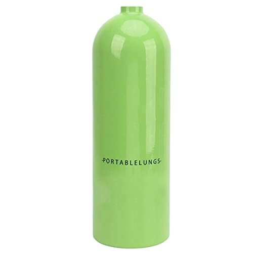 POENVFPO Schnorchelausrüstungsset, Tauch-Atemschutzmaske 4L X7000, Ersatz-Sauerstoff-Tauchflasche, Atemregler und Verstellbarer Rucksack (Green) von POENVFPO