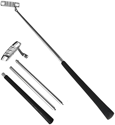 Putte, 3-teiliger Zwei-Wege-Putter aus Aluminiumlegierung mit Bällen, Schlägerzubehör für Kinder und Erwachsene, Einfache Verwendung für Links- und Rechtshänder (As Show as Putte, 3-teiliger Zwei-Wege-Putter aus Aluminiumlegierung mit Bällen, Schlägerzubehör für Kinder und Erwachsene, Einfache Verwendung für Links- und Rechtshänder (As Show as von POENVFPO