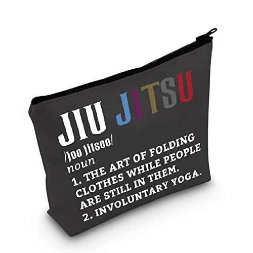POFULL Jiu Jitsu Liebhaber Geschenke Kampfsport Geschenk brasilianische Jiu Jitsu Kosmetiktasche, Jiu Jitsu Kosmetiktasche von POFULL
