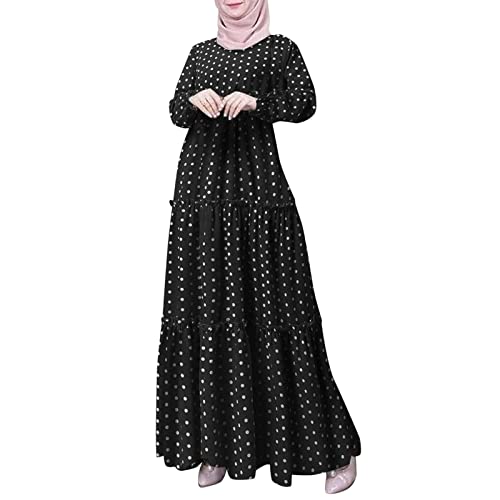 POIUIYQA Abaya Muslim Damen Gebetskleidung für Frauen Muslimische Kleider Damen Islamische Kleidung Frauen von POIUIYQA