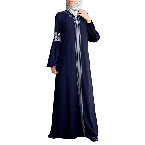 POIUIYQA Damen Muslimisches Gebet Chiffon Offenes Kleid Abaya Dubai Türkei Islam Kaftan islamischer Ramadan Eid Mubarak Frauen Robe von POIUIYQA