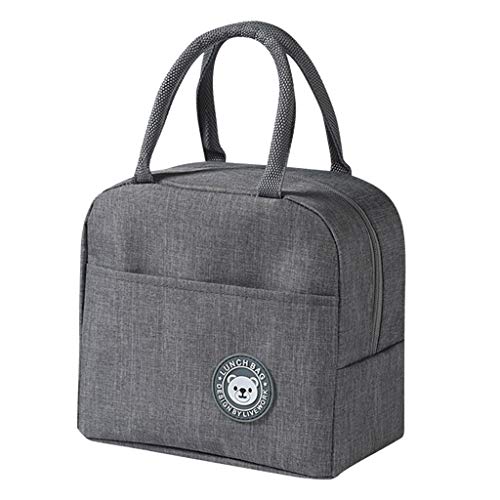 POIUIYQA Lunchtasche, Lunch Bag Picknicktasche Picknick-Handtasche Isolierte Lunch Bag Thermotasche für Frauen Erwachsene Studenten und Kinder von POIUIYQA