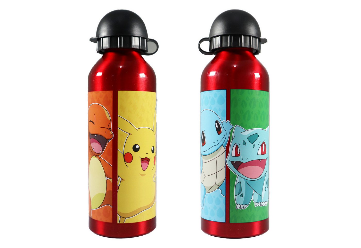 POKÉMON Trinkflasche Pokemon Pikachu und Freunde Aluminium Wasserflasche 500 ml von POKÉMON