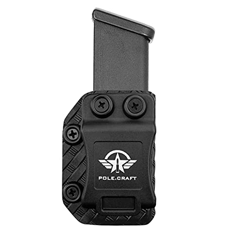 IWB/OWB Glock Magazine Carbon Fiber Kydex Holster - Glock Mag Carrier - Available Model: 9mm/.40 Double Stack Magazines for: Glock 17 19 22 23 25 26 27 31 32 33 34 35 37 38 39 Magazines Holder Case von POLE.CRAFT