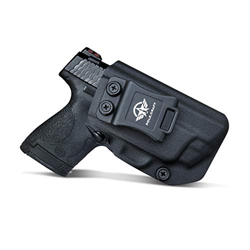 Kydex IWB Holster for Smith & Wesson M&P Shield M2.0 9mm 40 S&W/Crimson Trace Laser/Integrated CT Laser Isnside Waistband Concealed Carry Holster Guns Accessories (Black - Laser, Right Hand) von POLE.CRAFT