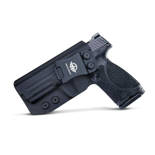 M&P 9mm Holster, M&P 2.0 Holster IWB Kydex Holster for Smith & Wesson M&P 9mm M2.0 4"/4.25" Pistol Case - Innen Bund verdeckt tragen Holster M&P 9mm 2.0 Zubehör (Black, Left Hand Draw (IWB)) von POLE.CRAFT