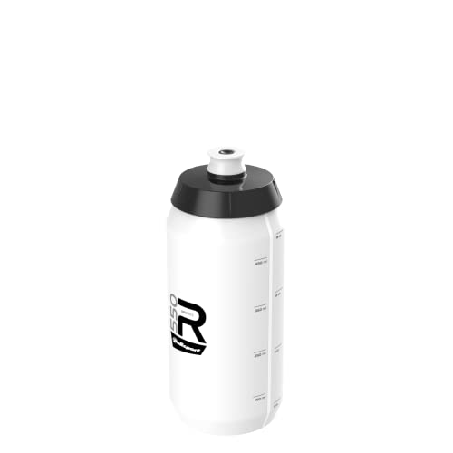 POLISPORT 8645600004 - Fahrradflasche des Modells R Collection R550 mit einem Fassungsvermögen von 550 ml. BPA-freie Trinkflasche für Radfahrer in weiß von Polisport