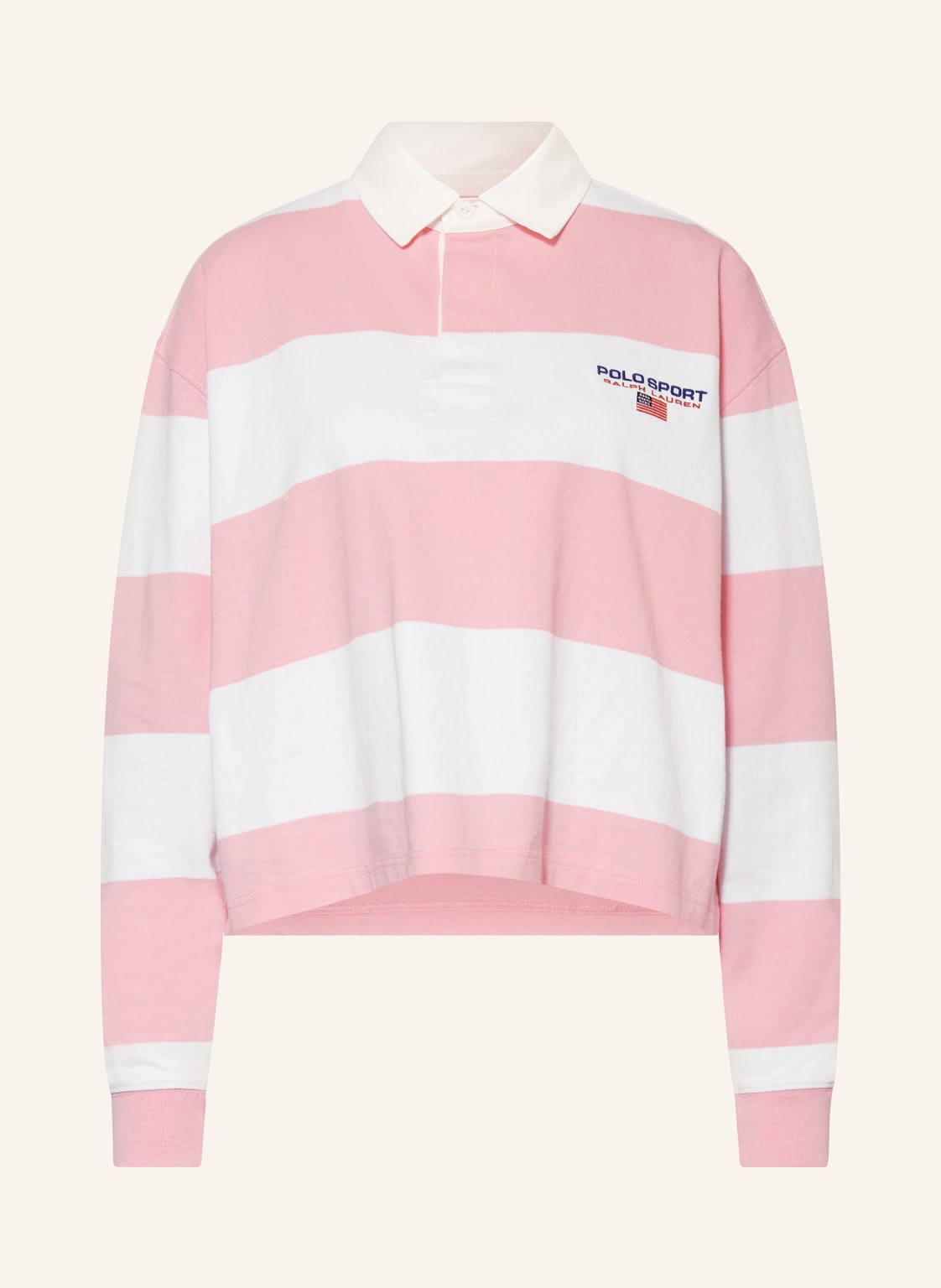 Polo Sport Jersey-Poloshirt rosa von POLO SPORT