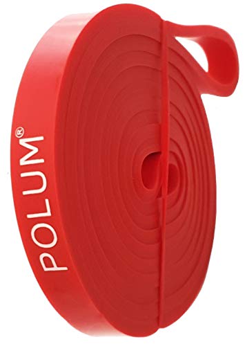 POLUM® Fitnessband (4-16kg) Einzeln & im Set – Premium Widerstandsband aus 100% natürlichem Gummi - 208 x 1,3 x 0,45cm (1) von POLUM