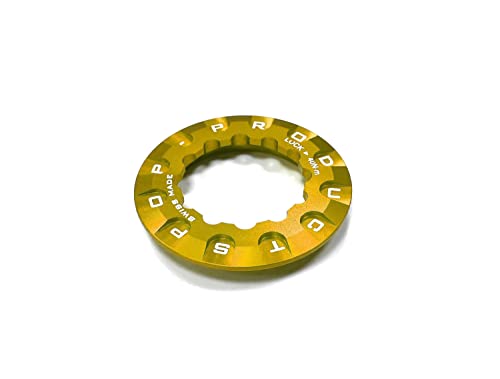 POP-Products LRC Kassetten Verschlussring // Shimano 12 Z. (4,6 g) Gold, Ausführung:Gold von POP-Products