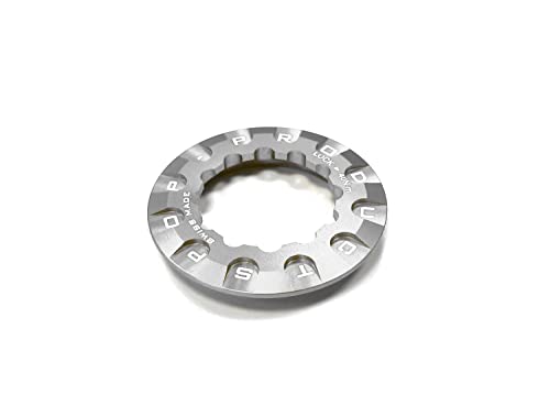 POP-Products LRC Kassetten Verschlussring // Shimano 12 Z. (4,6 g) Silber, Ausführung:Silber von POP-Products