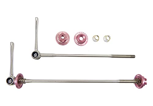 POP-Products MTB SL Titan Schnellspanner (Set) // 5x100/135 mm rosa (39 g), Ausführung:rosa von POP-Products