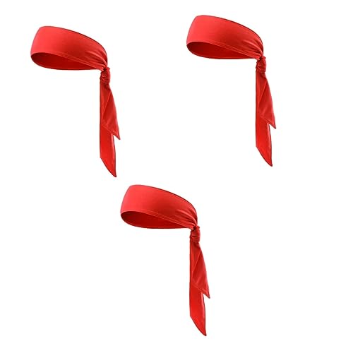 POPETPOP 3 Stück Sport Stirnband Kopfband Unisex Stirnband Krawatten Stirnband Sportliche Stirnbänder von POPETPOP