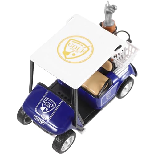 POPETPOP Golfwagen-Statue-Dekoration: Mini-Spielzeug-Golfwagen Desktop-Golfwagen-Fahrzeug Für Golf-Motto-Partydekorationen (Blau) von POPETPOP