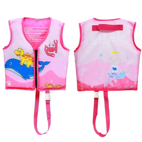 Junge Schwimmweste, Schwimmjacke für Kinder, Badeanzug mit verstellbarem Sicherheitsgurt, schwimmender Badeanzug für Kleinkinder, Schwimmen, Lernen, Auftrieb, Badebekleidung für Mädchen (M) von PORUPAEL