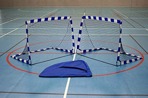 POWERSHOT Mini POP-UP Handballtor 1,8 x 1,2m (Paar) - Pop-Up Handball- oder Fußballtor Ideal für den Garten und für Kinder von POWERSHOT