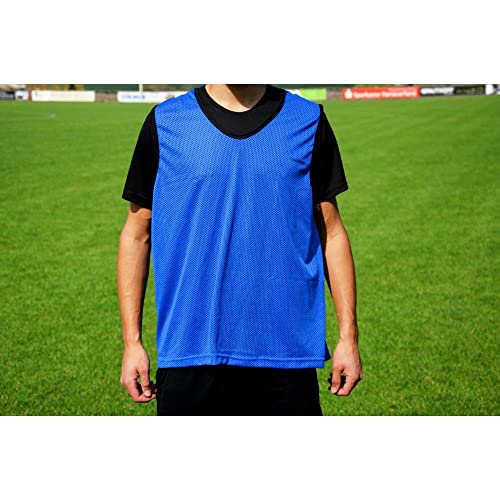 POWERSHOT Trainingsleibchen XXL - Farbe zur Auswahl (Blau) - Fussball Trainingsleibchen von POWERSHOT